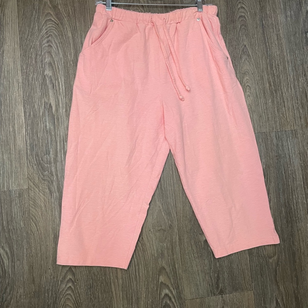 Savvy Pink Cropped Trousers